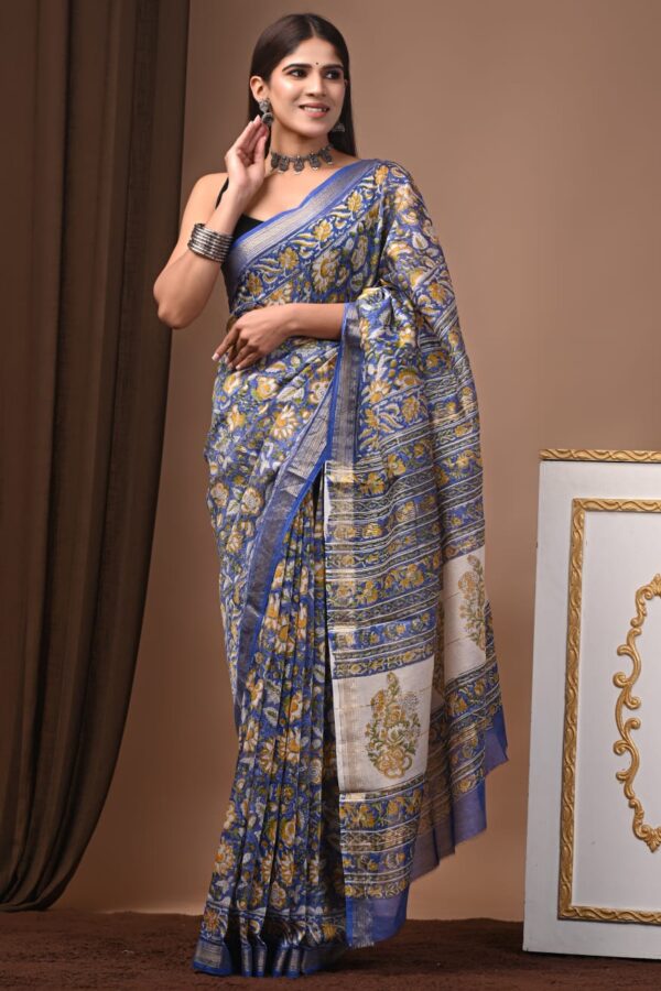 Maheshwari Silk Saree Handcrafted with Traditional Prints81