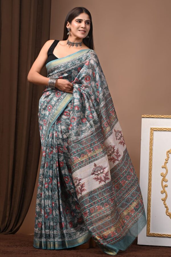 Maheshwari Silk Saree Handcrafted with Traditional Prints82