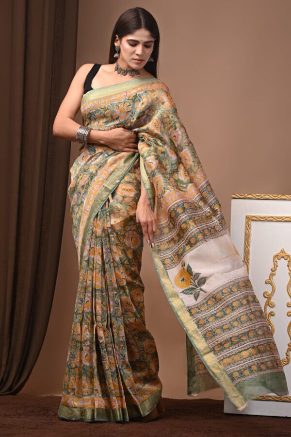 Maheshwari Silk Saree Handcrafted with Traditional Prints84