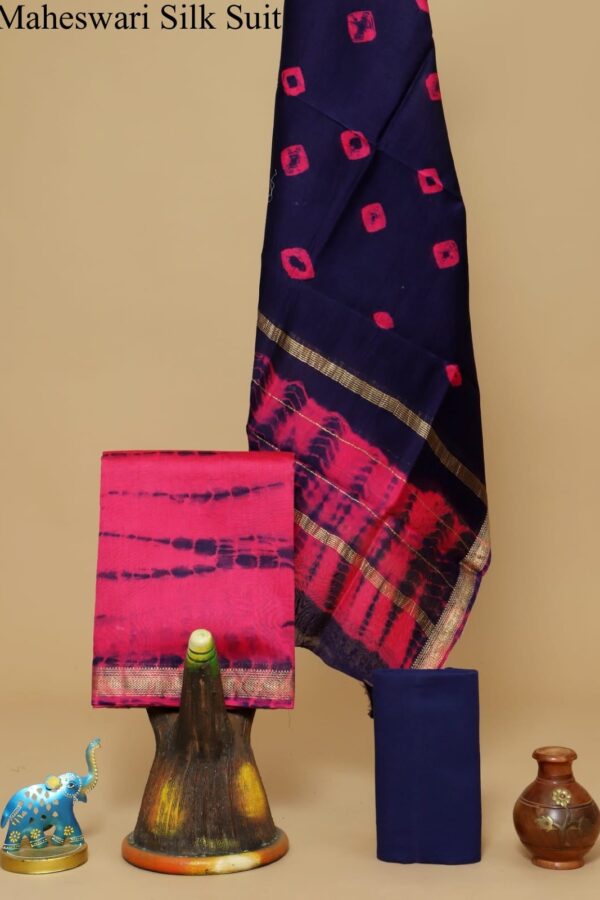 Traditional Indian Hand Block Silk Suit