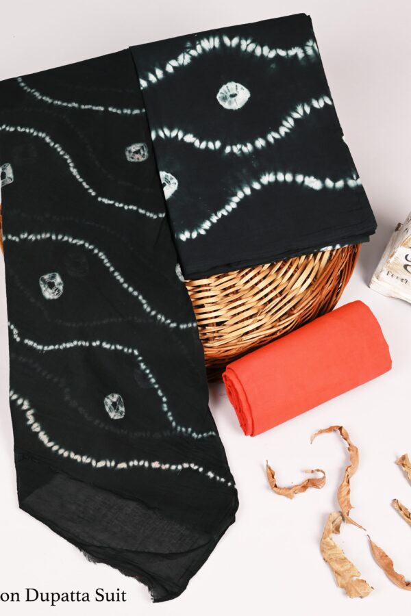 Traditional Bagru Print Cotton Suit with Cotton Dupatta