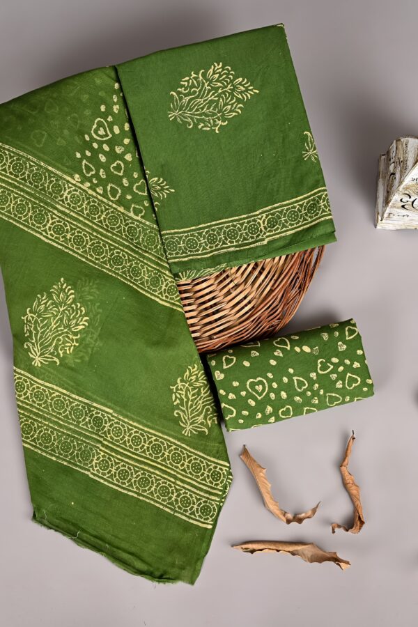 Heritage Hand Block Printed Cotton Suit