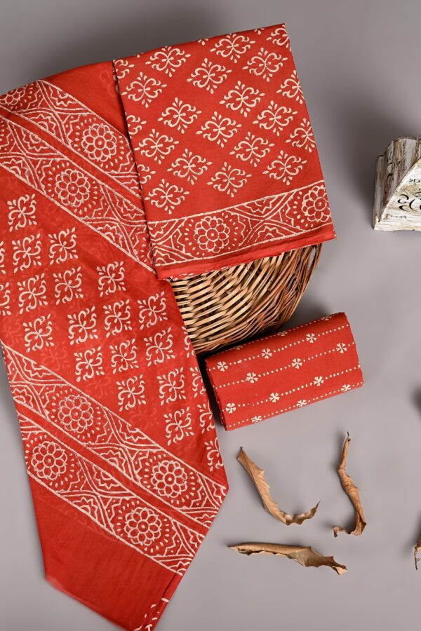 Classic Cotton Suit Set with Cotton Dupatta