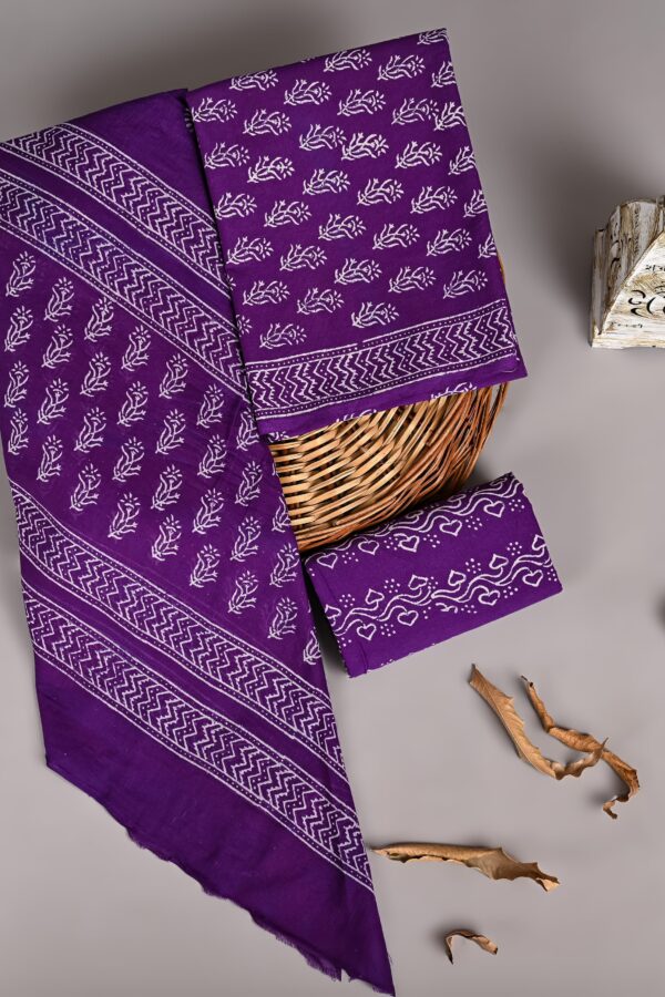 Ethnic Hand Block Printed Cotton Suit