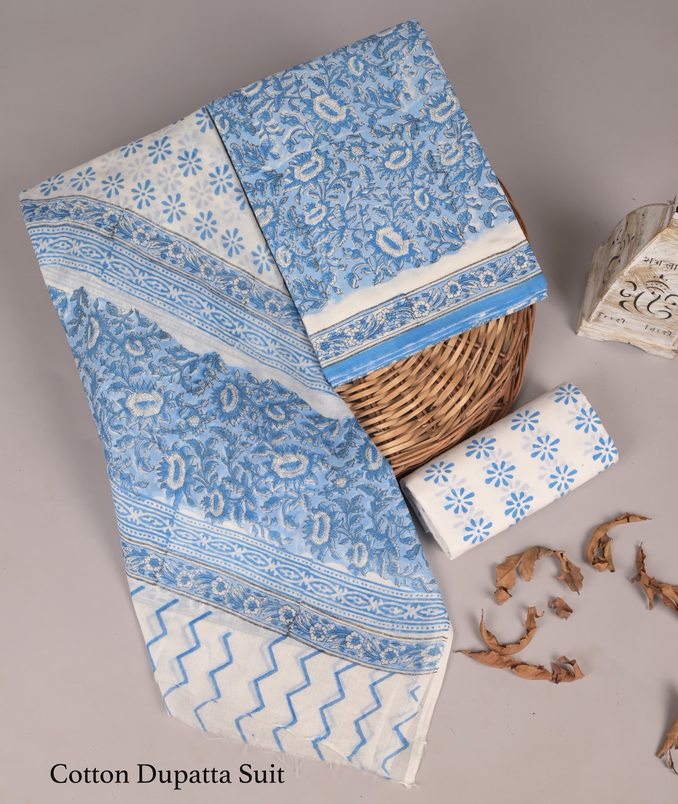 Handcrafted Bagru Cotton Suit Set