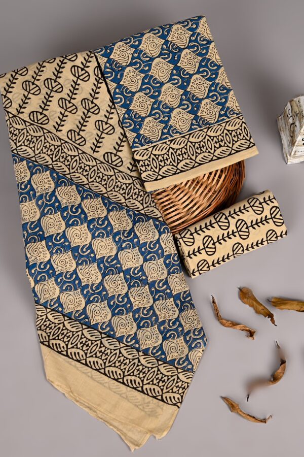 Pure Cotton Bagru Print Suit with Dupatta