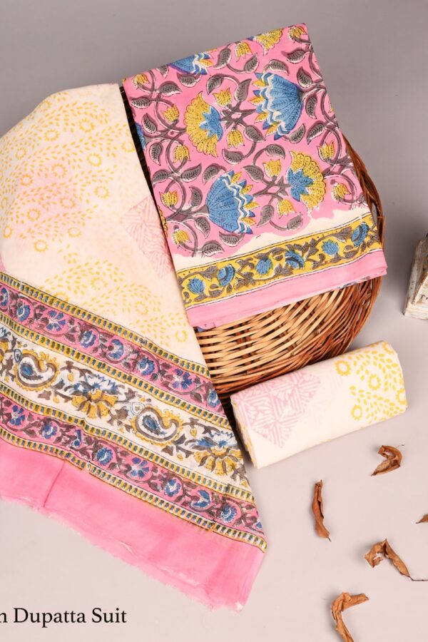 Authentic Hand Block Cotton Suit