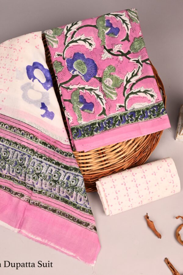 Handcrafted Indian Cotton Suit Set