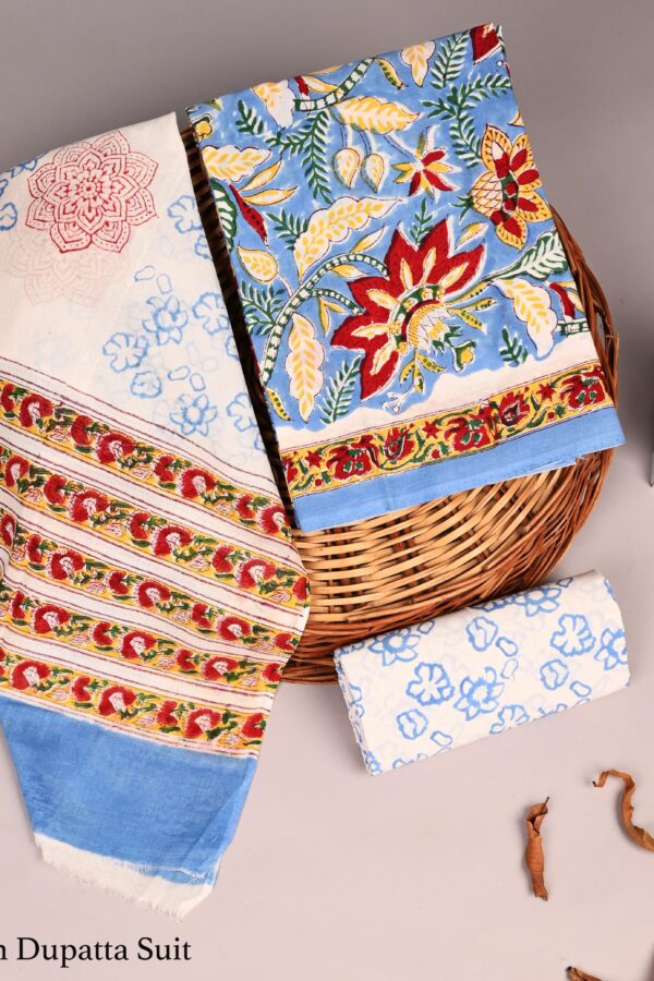 Soft Breathable Cotton Suit with Dupatta