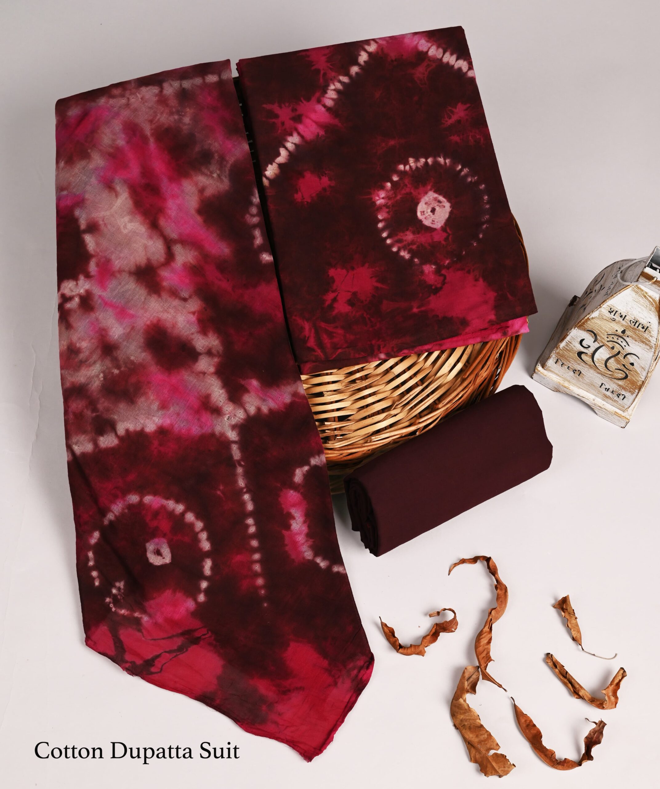 Ethnic Cotton Suit Set with Cotton Dupatta