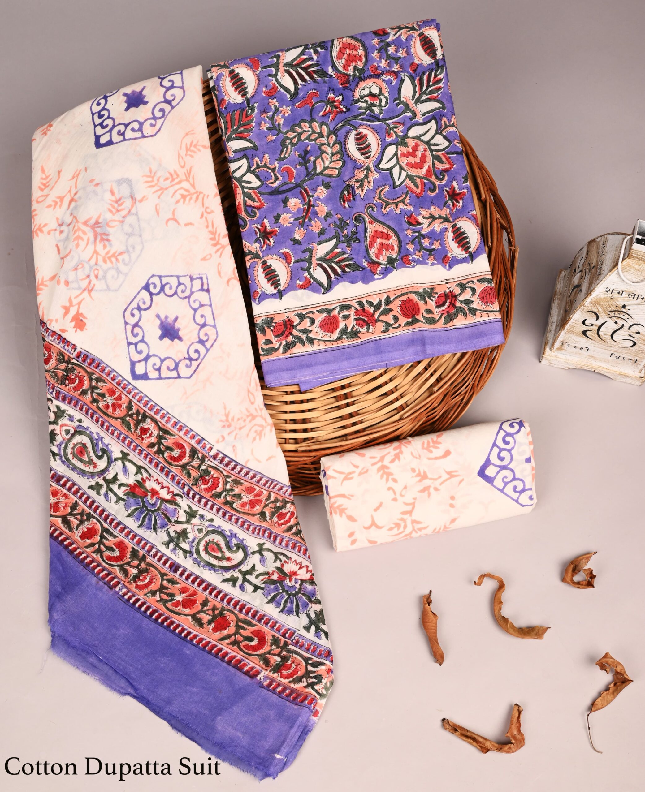 Artisan Cotton Suit with Dupatta