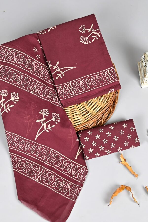 Pure Cotton Ethnic Dress Material with Cotton Dupatta