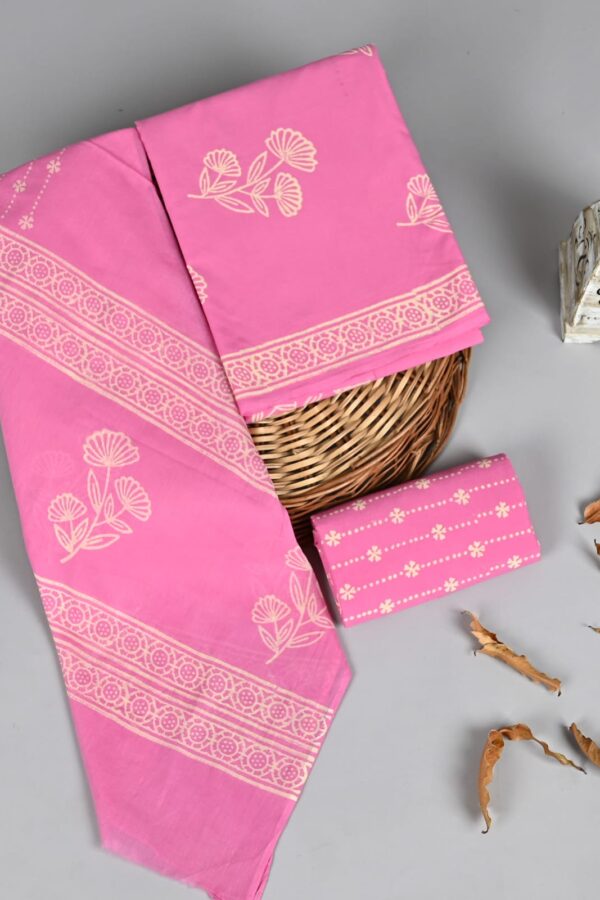 Heritage Inspired Hand Block Printed Cotton Suit