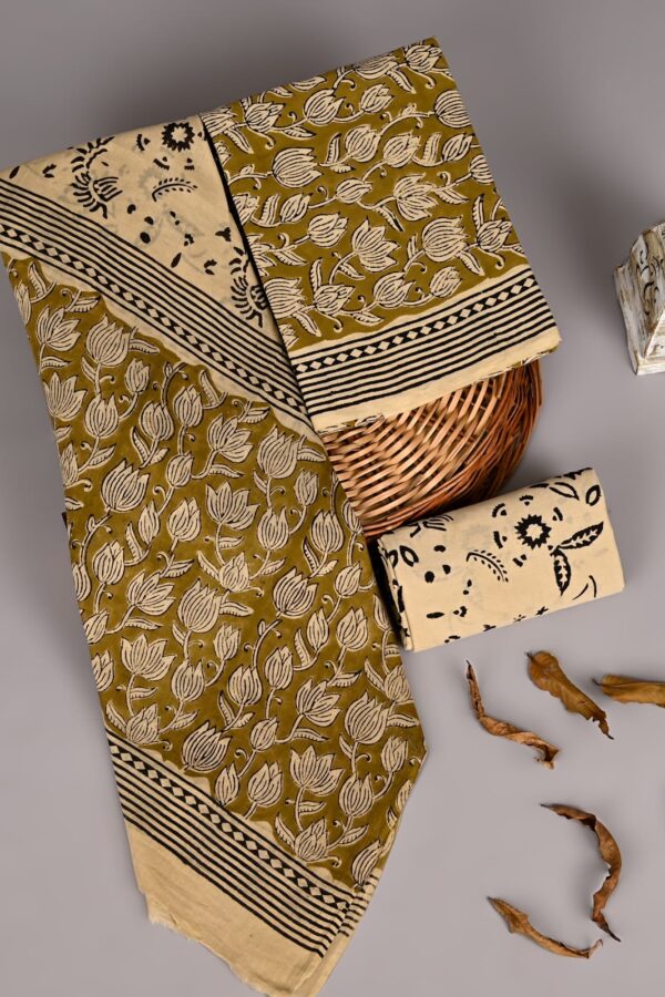 Premium Handmade Cotton Suit with Cotton Dupatta