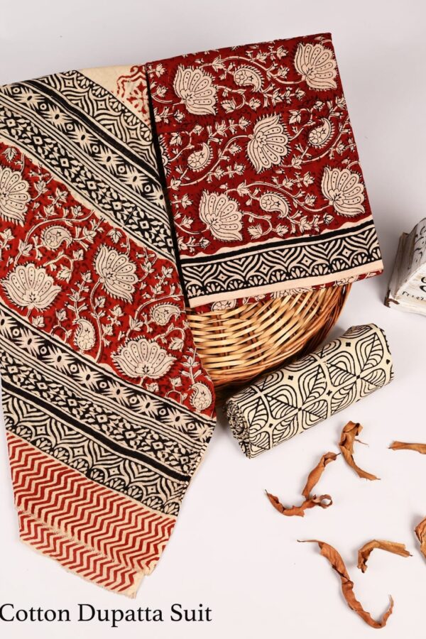 Premium Heritage Cotton Suit Set with Dupatta