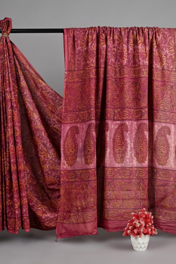 Ajrakh Handcrafted Cotton Saree Collection