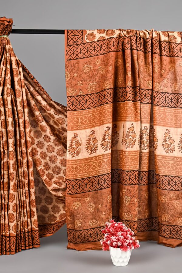 Jahota Print Lightweight Mulmul Saree