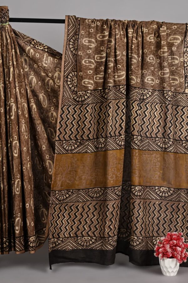 Ajrakh Saree for Office and Casual Wear