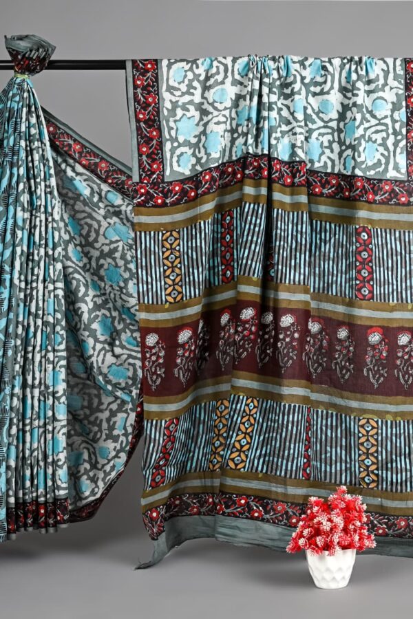 Jahota Printed Pure Cotton Saree India