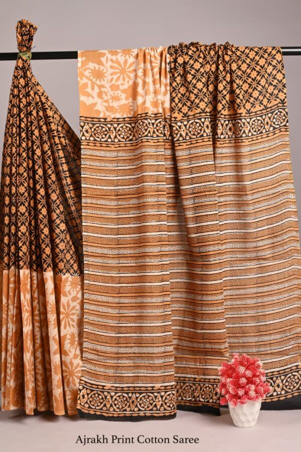 Bagru Print Jahota Cotton Saree