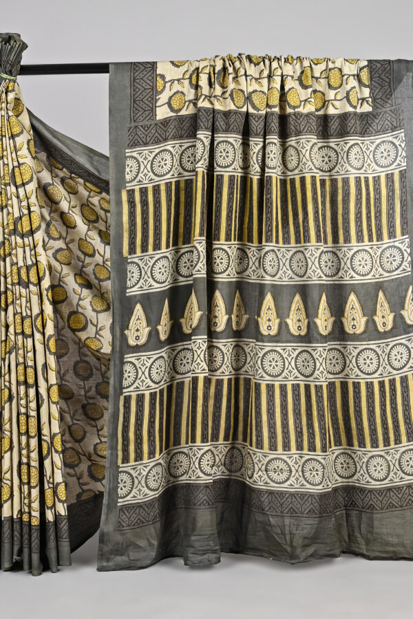 Traditional Bagru Jahota Cotton Saree