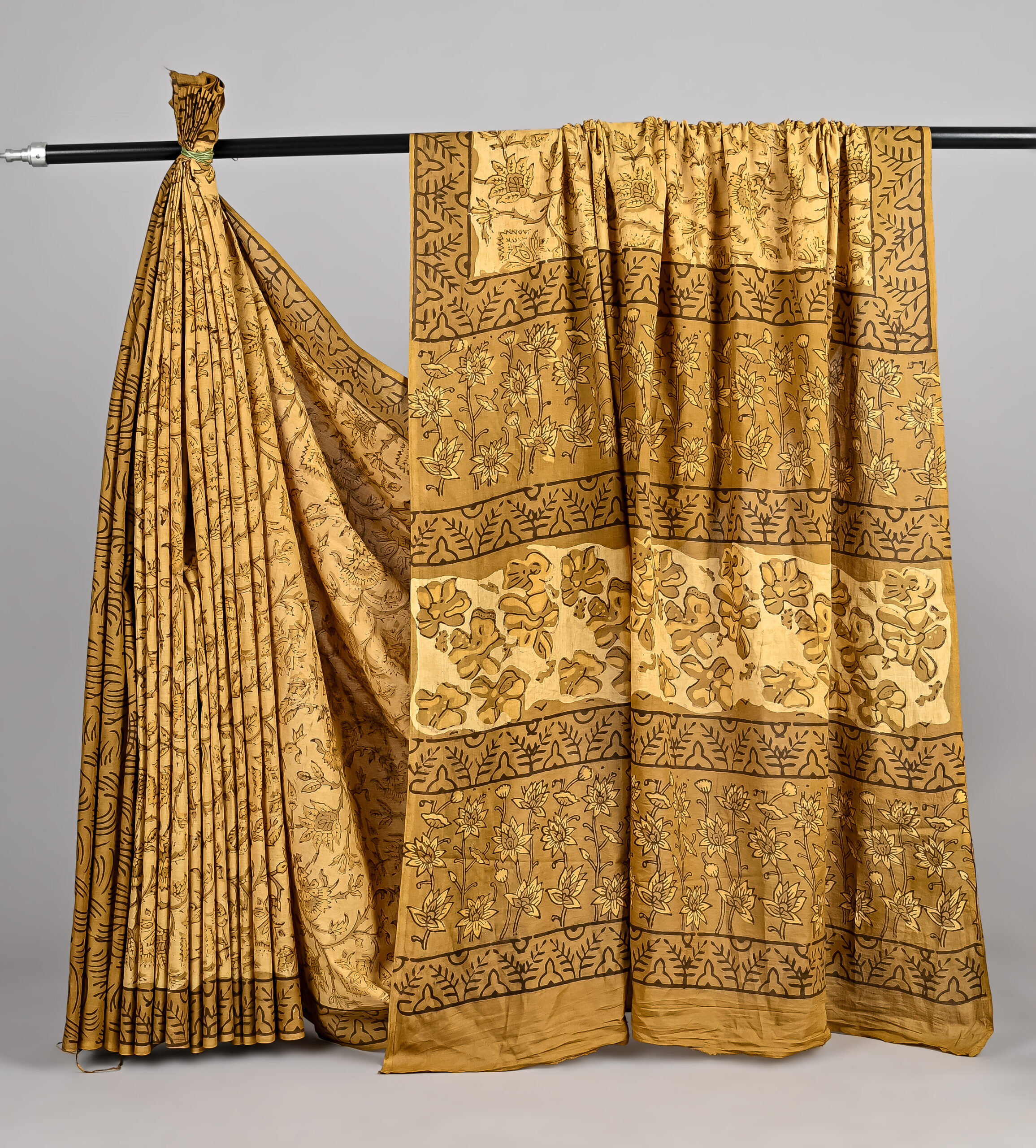 Ajrakh Print Cotton Saree