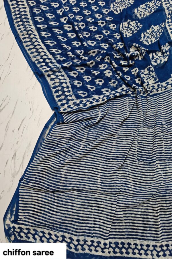 Vintage Bagru Print Saree