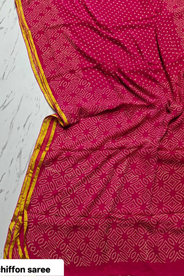 Ethnic Bagru Drape Saree