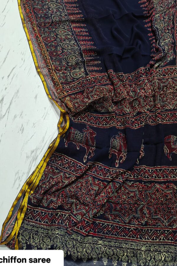 Artistic Chiffon Print Saree
