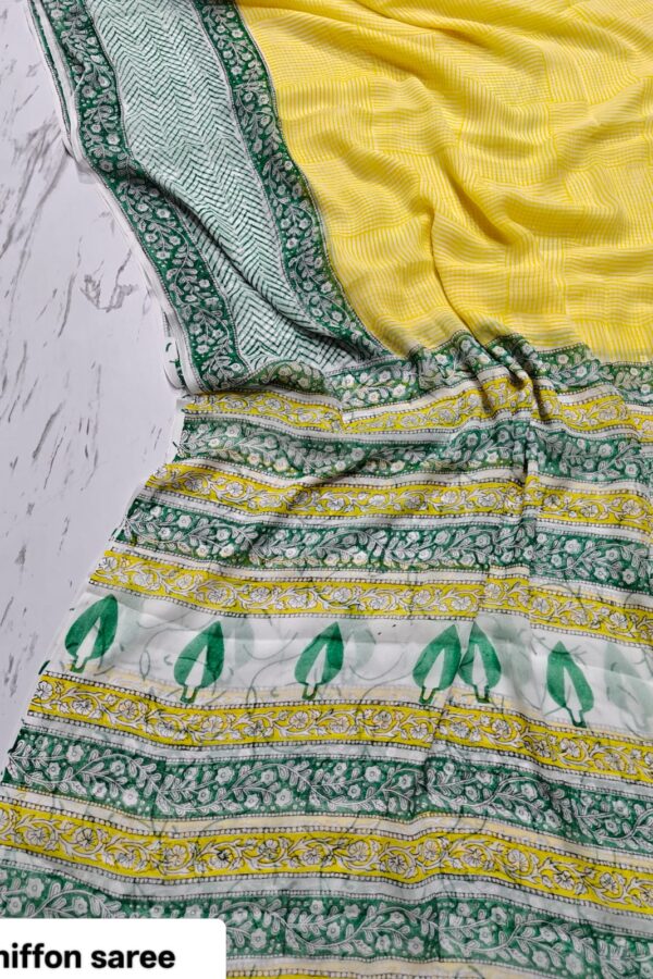 Ethnic Bagru Crafted Saree
