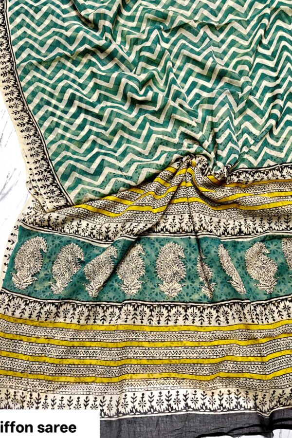 Artisan Crafted Chiffon Saree