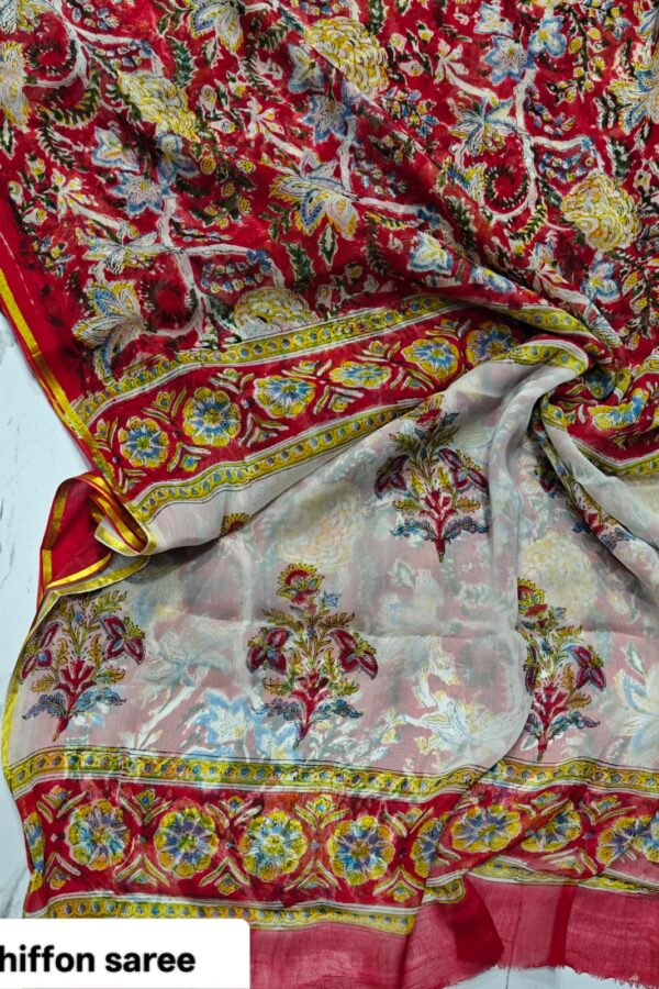 Ethnic Hand Block Saree
