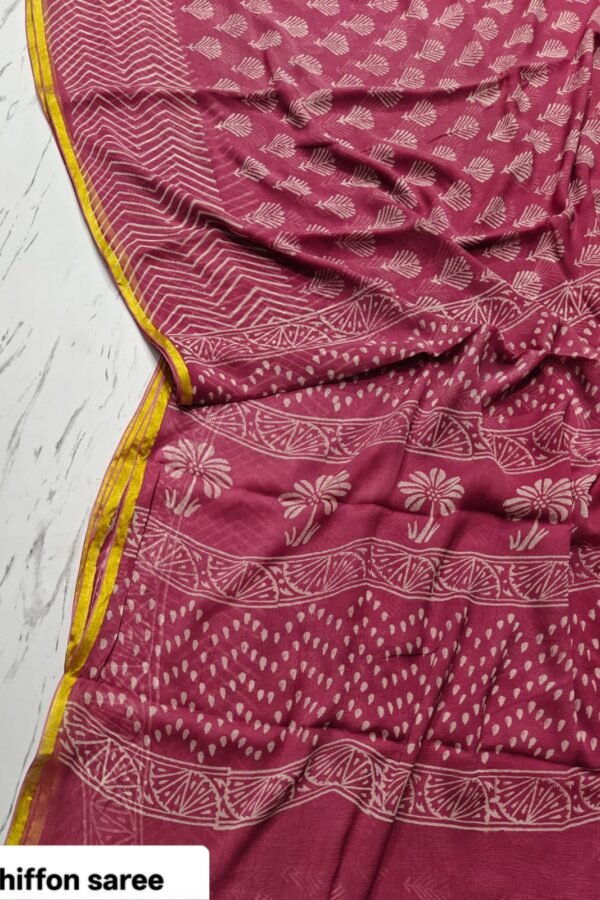 Classic Hand Block Printed Saree