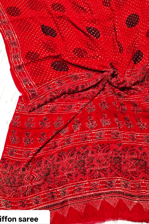 Royal Handcrafted Chiffon Saree