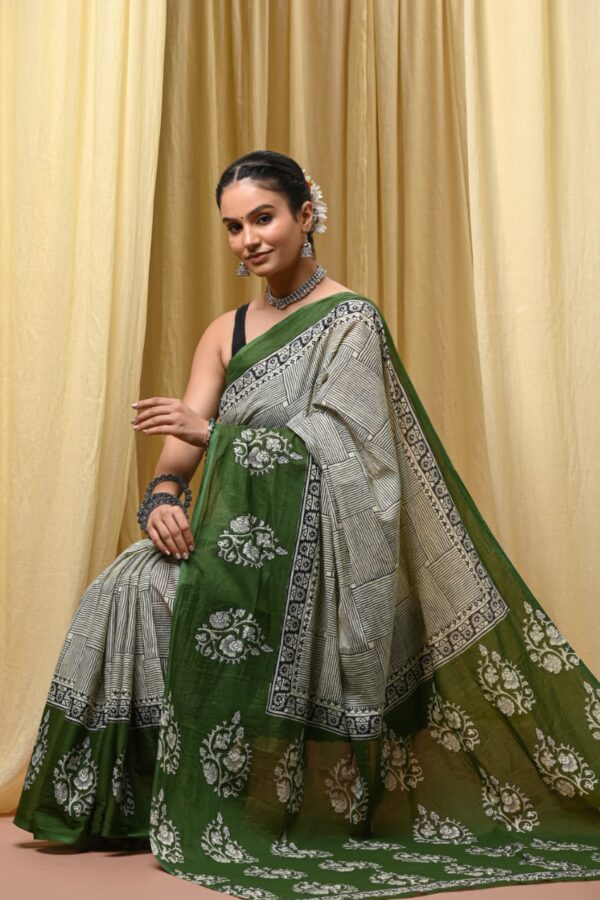 Traditional Cotton Floral Drape