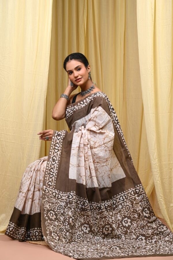 Bagru Inspired Traditional Saree