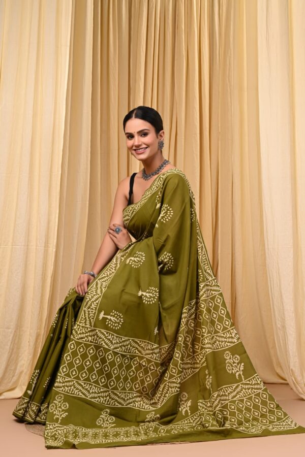 Handcrafted Jaipur Print Saree