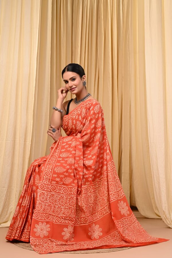 Traditional Floral Heritage Saree