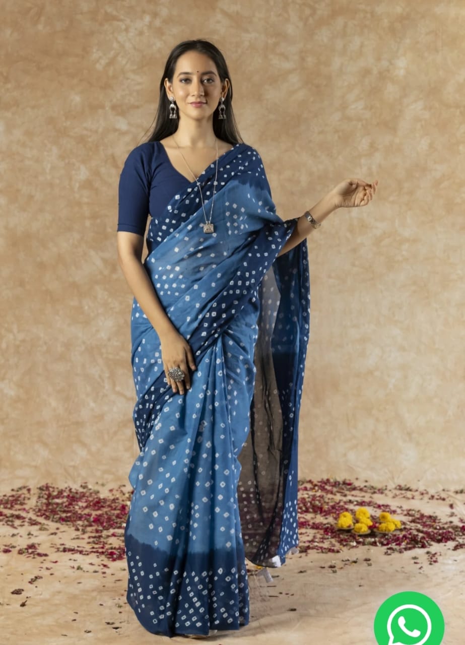 Premium Floral Cotton Collection Saree