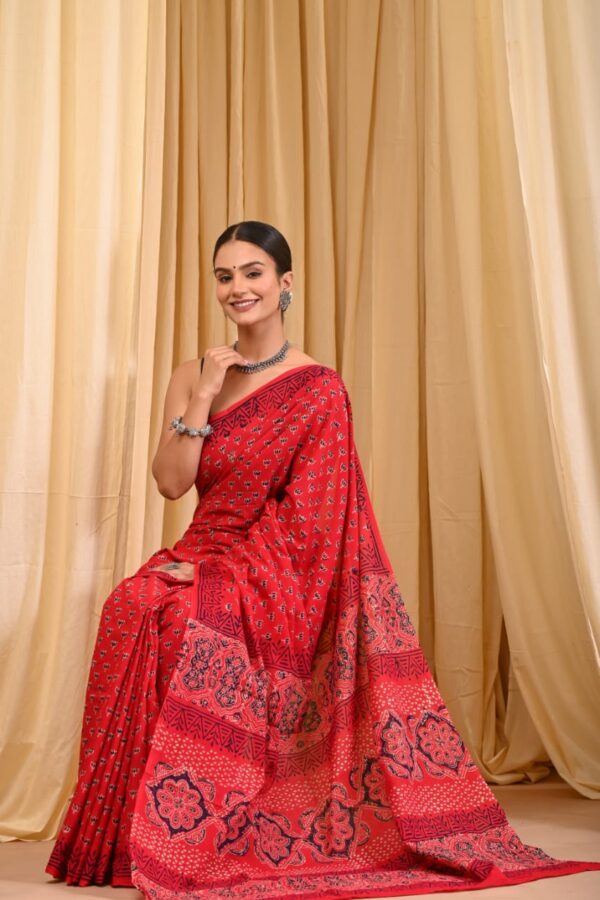Handmade Heritage Cotton Saree