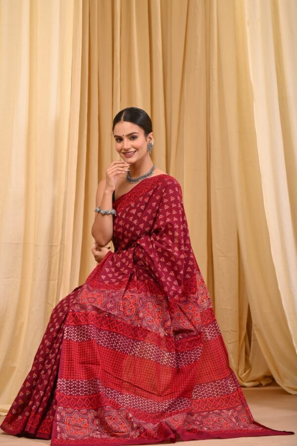 Bagru Traditional Floral Drape