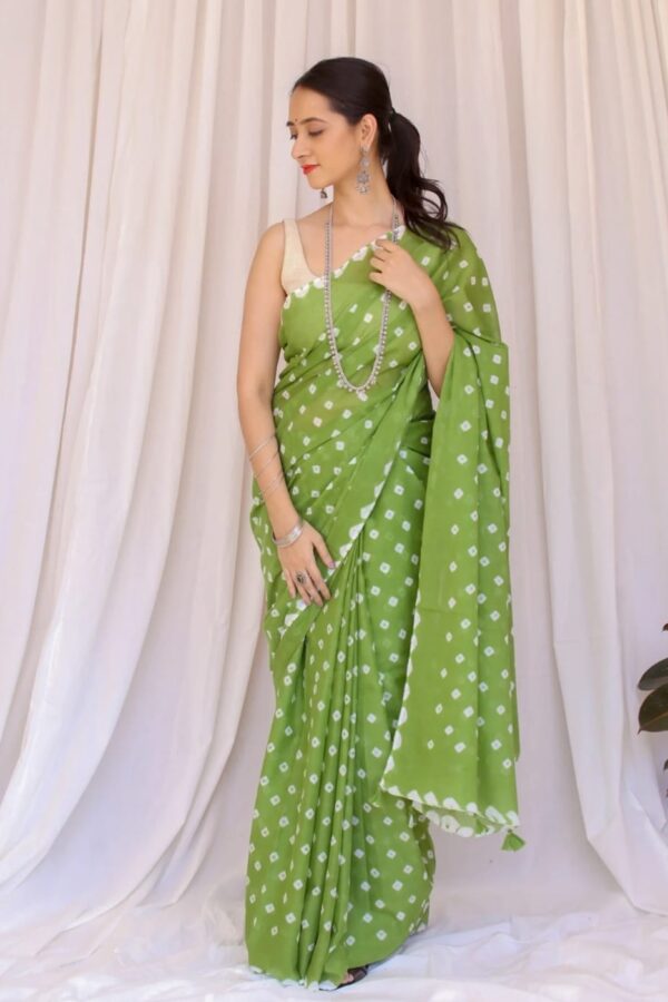 Soft Traditional Bagru Cotton Saree