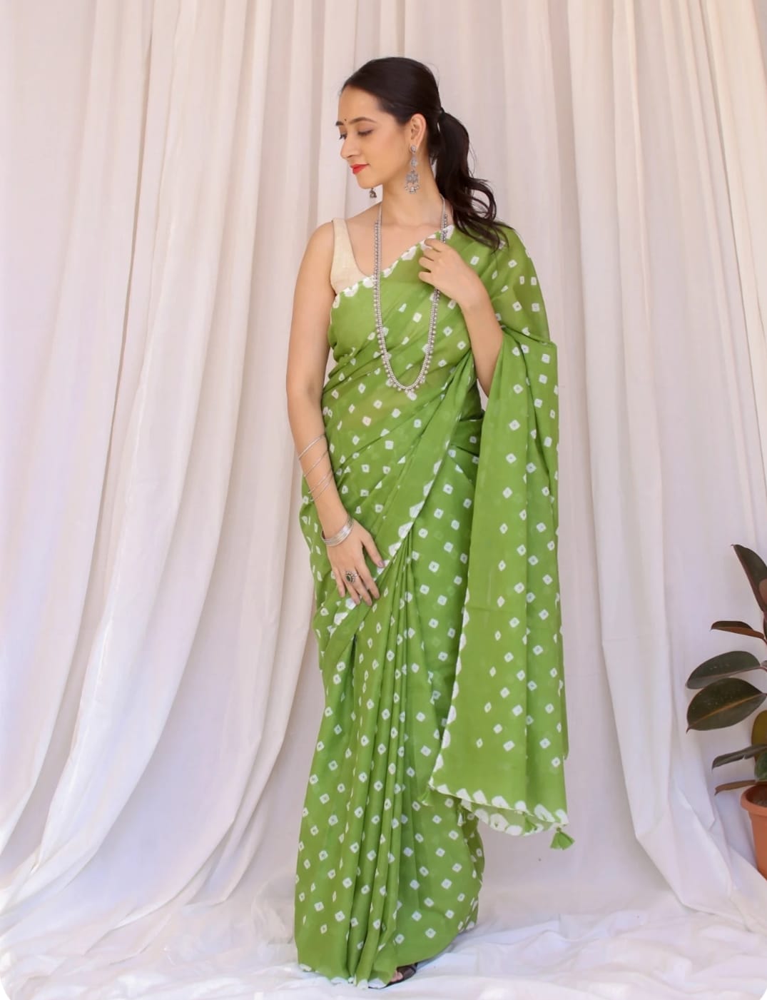 Soft Traditional Bagru Cotton Saree