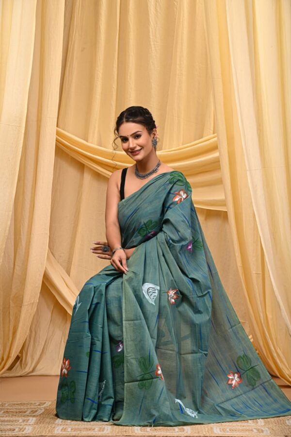 Breathable Mul Mul Cotton Saree
