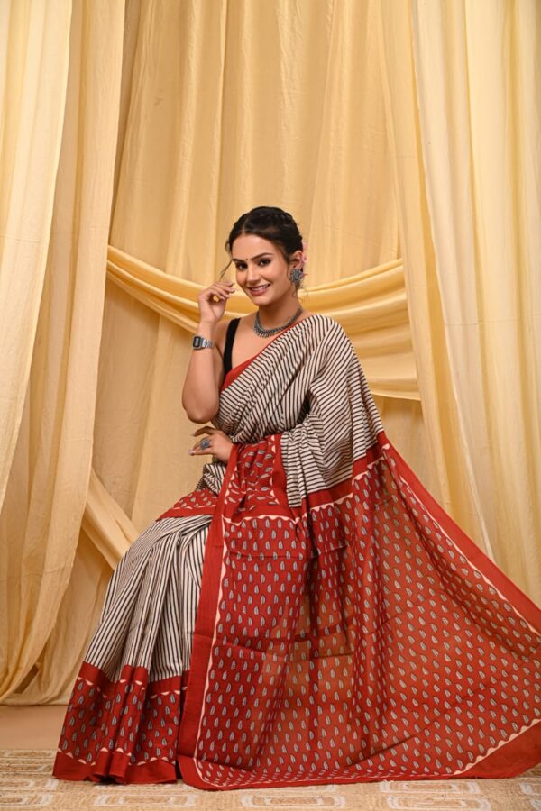 Heritage Handcrafted Bagru Saree