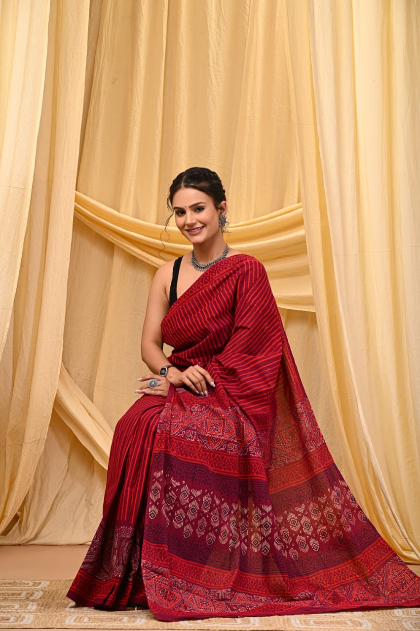 Handmade Rajasthan Cotton Saree