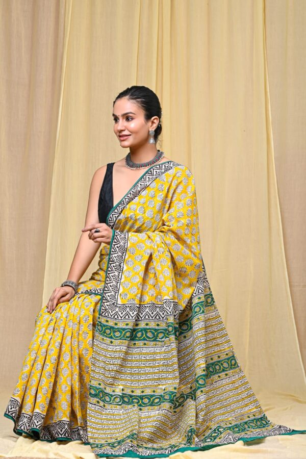 Elegant Artisan Printed Saree