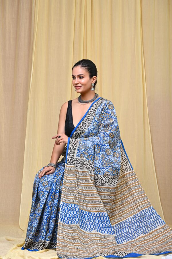 Fine Hand Block Printed Saree