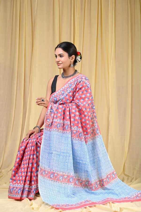 Handmade Heritage Print Saree