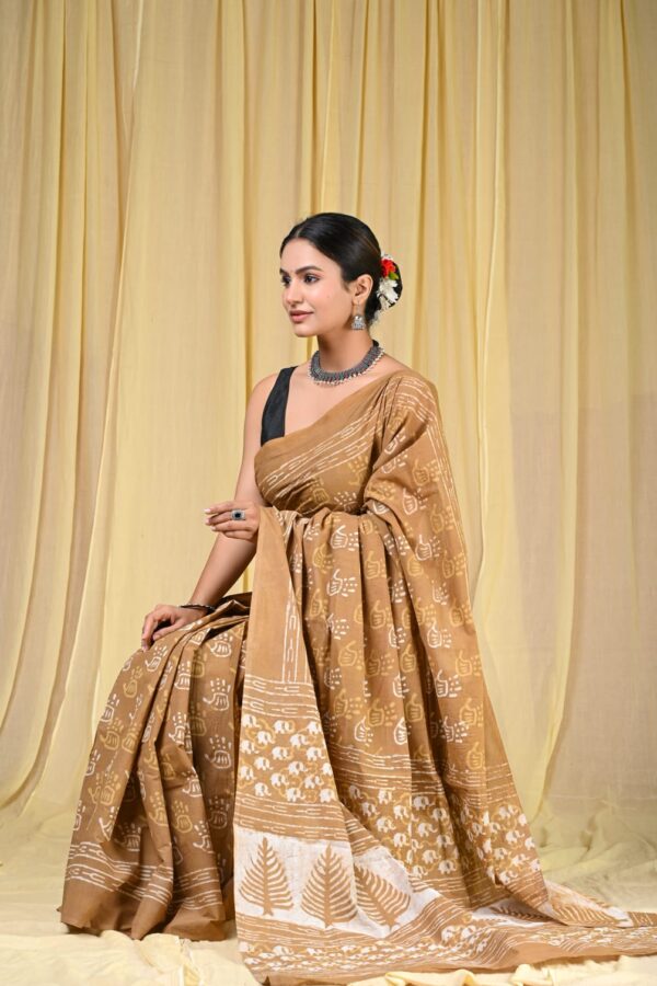 Pure Cotton Handcrafted Saree
